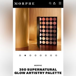 Morphe Natural Glow 350 supernatural artistry eyeshadow palette